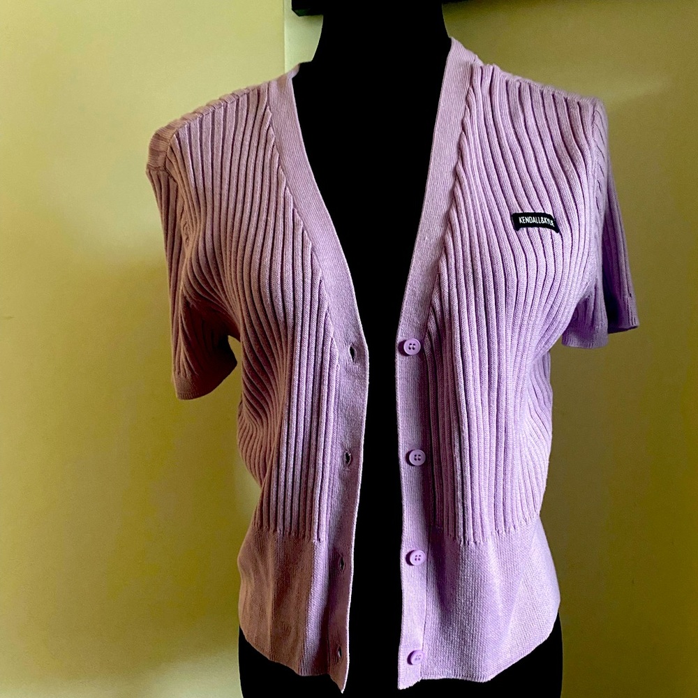 Kendall and Kylie purple cardigan